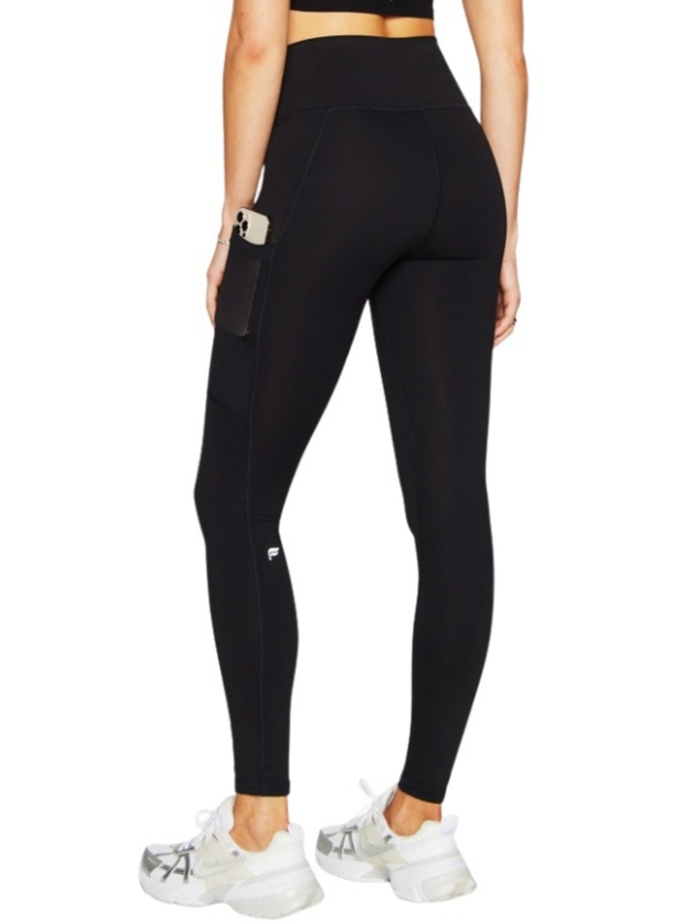 Fabletics L Black On The Go PowerHold High Waisted Legging - Picture 2 of 3